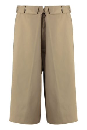 Blend cotton bermuda shorts-0